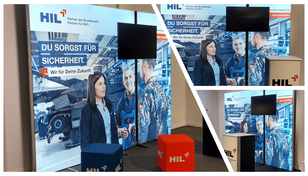 HIL Heeresinstandsetzungslogistik GmbH war bei der Ausbildungsmesse Rheinbach LA_CONCEPT wirmachenmesse LA-CONCEPT