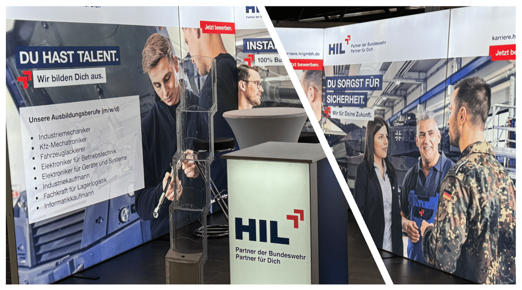 HIL_Heeresinstandsetzungslogistik_GmbH @ Karrieretag Bonn 2026 LUMIN8-Messestand LA_CONCEPT_GmbH_Köln Messestände