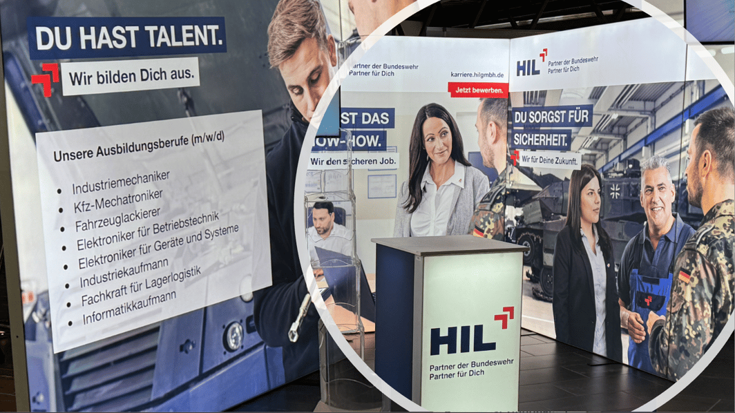 HIL_Heeresinstandsetzungslogistik_GmbH @ Karrieretag Bonn 2026 Messestand LA_CONCEPT_GmbH_Köln LUMIN8