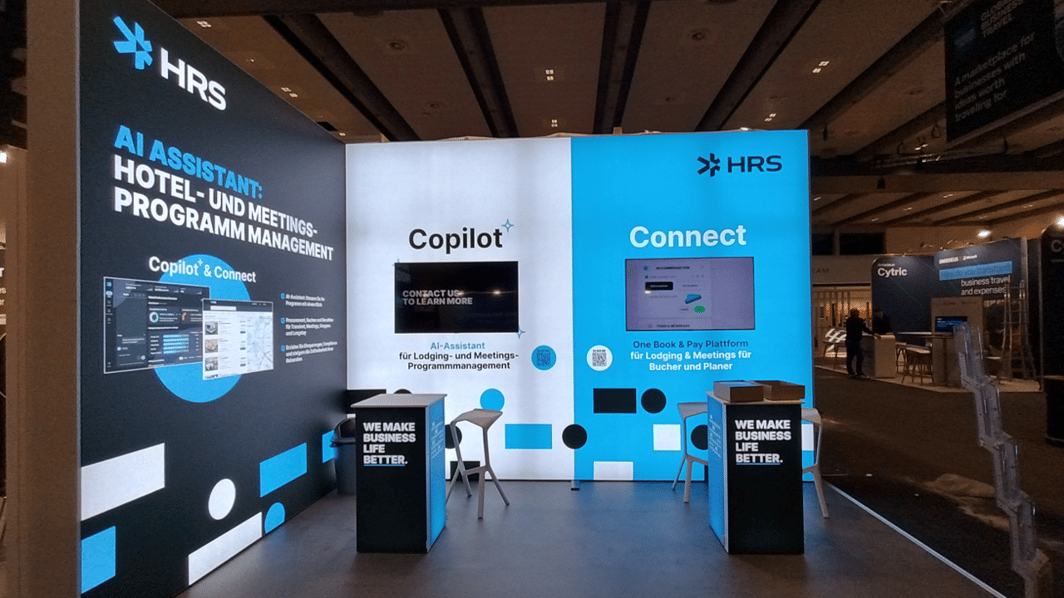 HRS GBTA Conference 2025 in Hamburg Messestand LA_CONCEPT wirmachenmesse