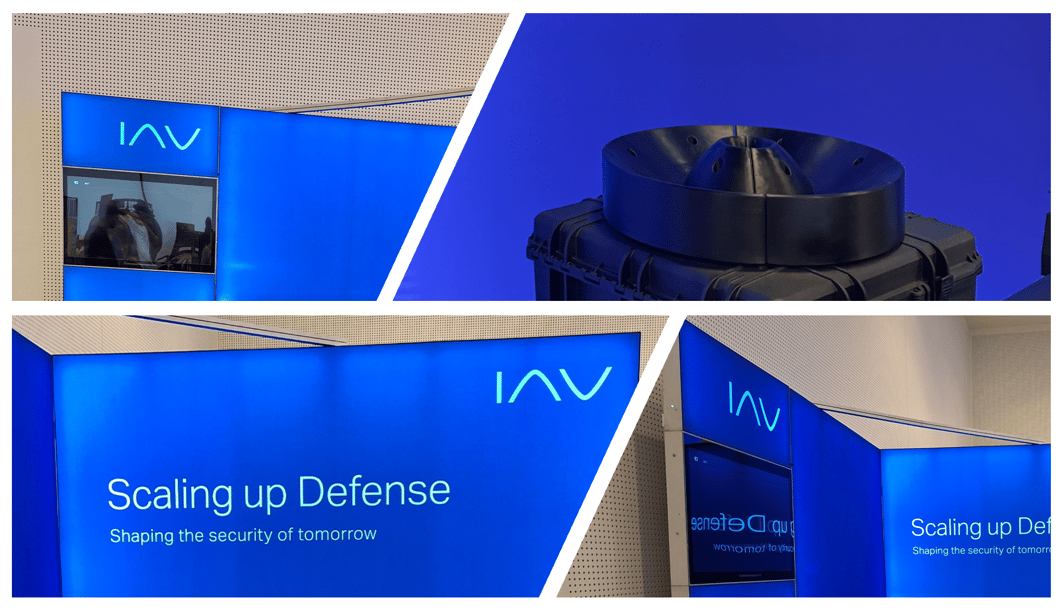 IAV GmbH mit LUMIN8 Messestand von LA CONCEPT @ Berlin Security Conference LA-CONCEPT-GmbH-Köln LUMIN_8_Messestand