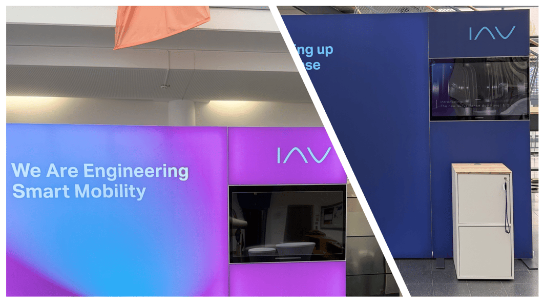 IAV GmbH mit LUMIN8-Messestand von LA CONCEPT @ Intelligent Vehicle & Production 2026 LA-CONCEPT-GmbH-Köln Messestand