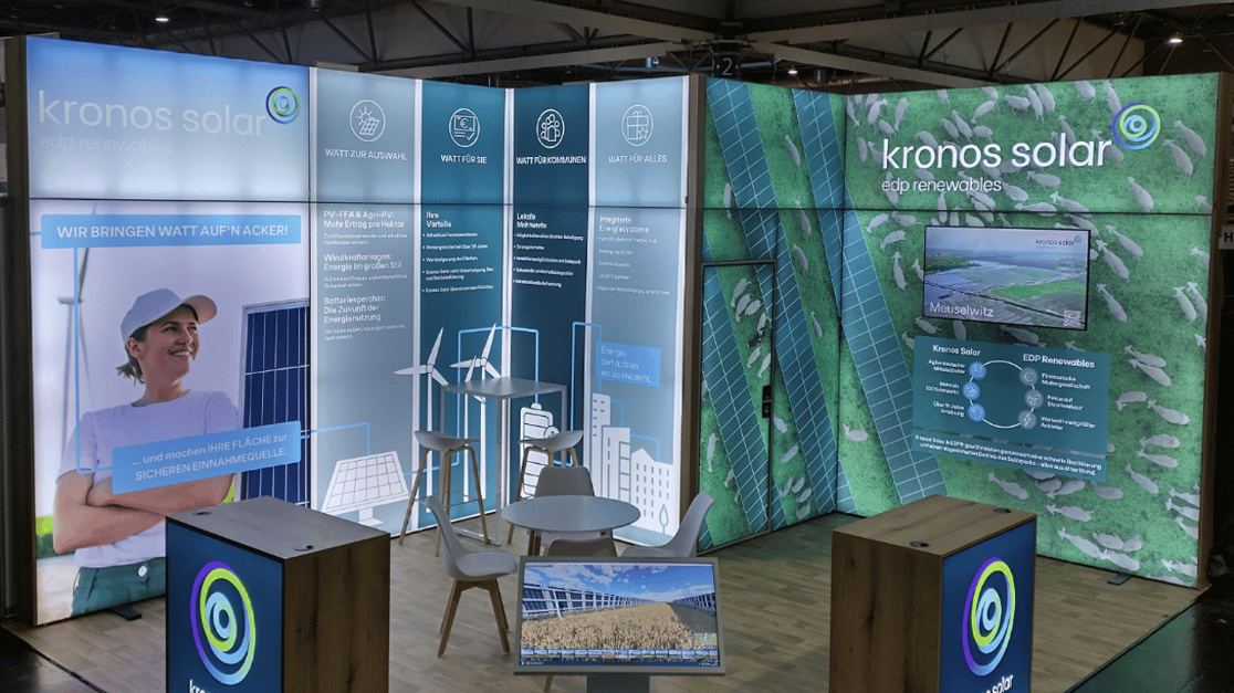 Kronos Solar Projekts GmbH @ agra 2026 LA_CONCEPT_GmbH LUMIN8_Messestand