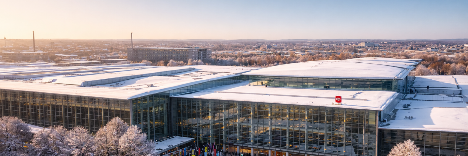 Messe in Nürnberg an einem Wintertag-2