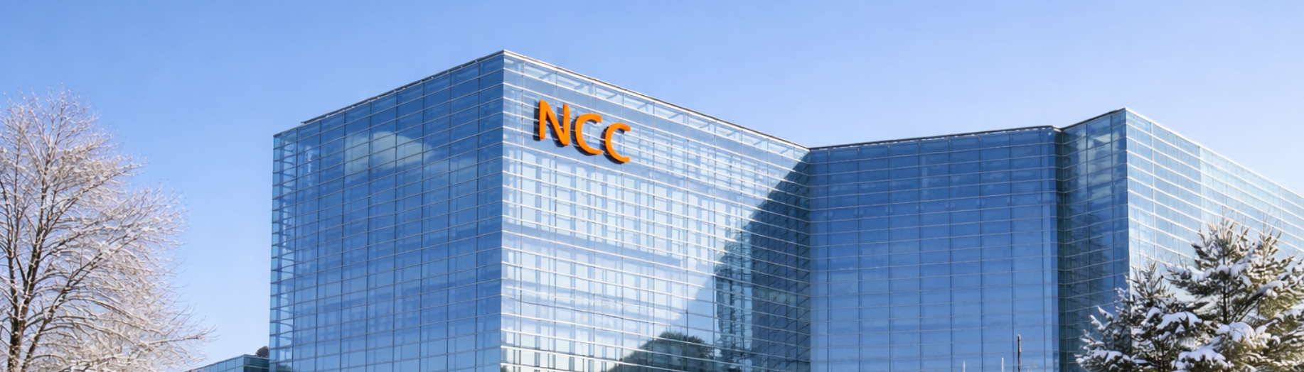 Messe in Nürnberg an einem Wintertag