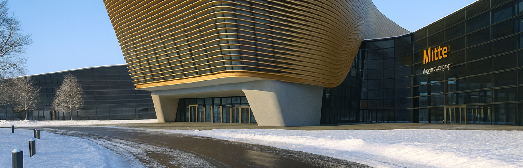 Messe in Nürnberg im Winter