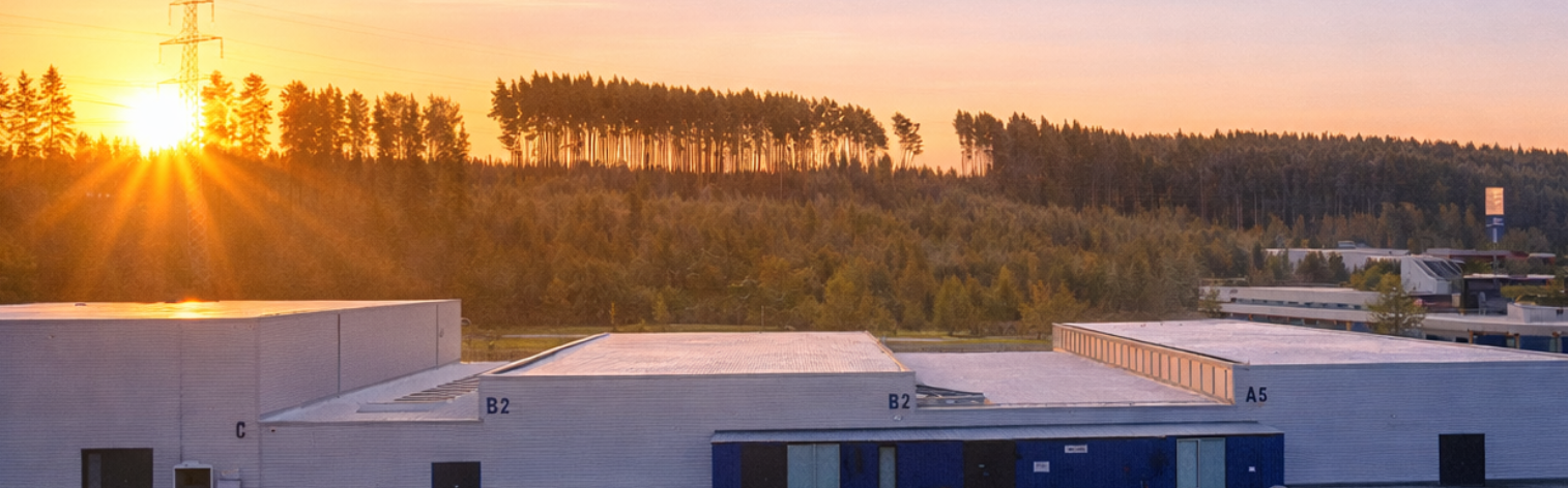 Messe in Villingen Schwenningen bei Sonnenaufgang