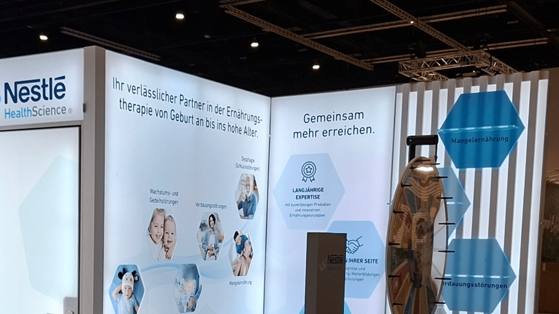NHS - Nestlé Health Science @ Deutsche Pflegetag 2025 in Berlin LA-CONCEPT-GmbH-Köln Messestände