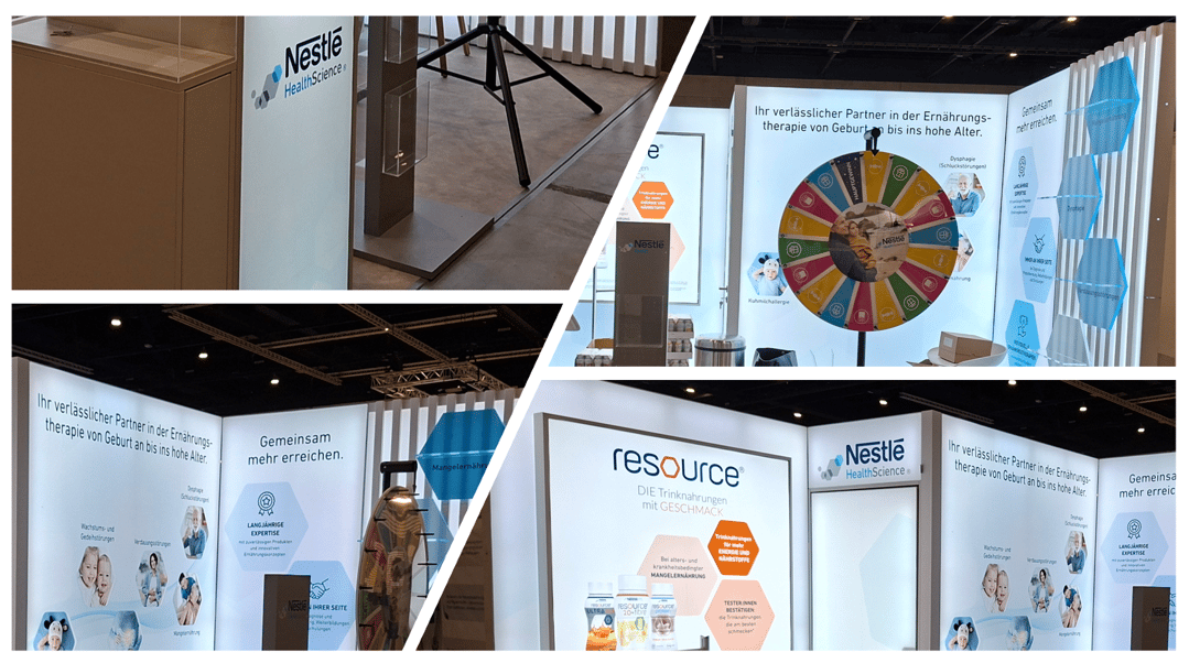 NHS - Nestlé Health Science @ Deutsche Pflegetag 2025 in Berlin LA-CONCEPT_GmbH_Köln LUMIN-Messestände