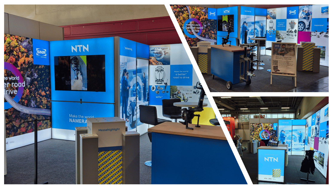 NTN Wälzlager @  Stahlgruber Leistungsschau in Nürnberg 2025  LA-CONCEPT-GmbH-Köln Messestand LUMIN8 LA-CONCEPT LUMIN_8