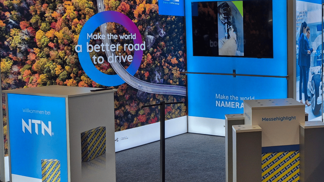 NTN Wälzlager @  Stahlgruber Leistungsschau in Nürnberg 2025  LA_CONCEPT_GmbH Messestand LUMIN8 LA-CONCEPT LUMIN_8