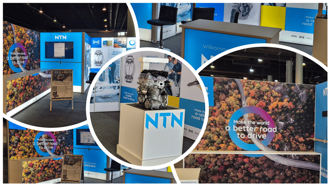 NTN Wälzlager @  Stahlgruber_Leistungsschau in Nürnberg 2025  LA-CONCEPT-GmbH-Köln Messestand  LA-CONCEPT