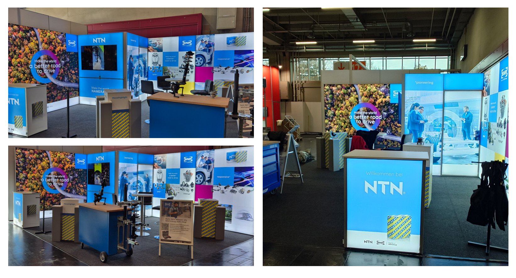 NTN Wälzlager @  Stahlgruber_Leistungsschau in Nürnberg 2025  LA-CONCEPT-GmbH-Köln Messestand LUMIN8 LA-CONCEPT LUMIN_8