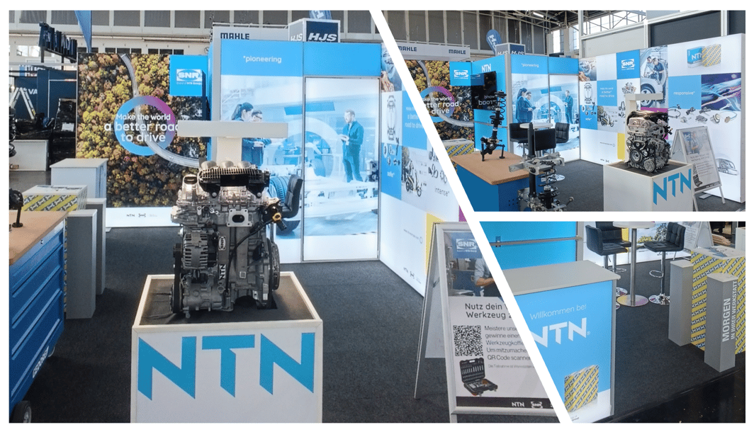 NTN Wälzlager @ Stahlruber München 2026 LA_CONCEPT_GmbH Messestand LUMIN8 LA-CONCEPT-GmbH-Köln