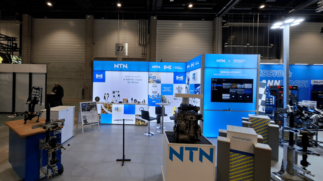 NTN Wälzlager @ WM Werkstattmesse 2026 in Berlin Messestand LUMIN8 LA-CONCEPT-GmbH-Köln