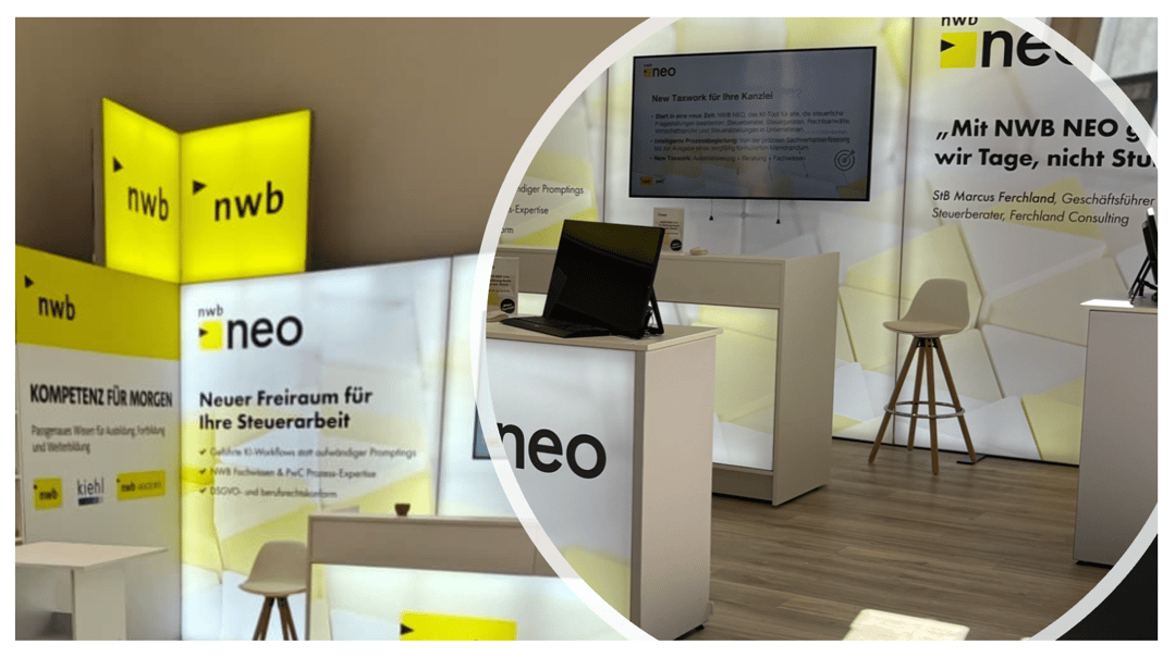 NWB_Verlag @ TAXarena_Stuttgart_2026 Messestände LA CONCEPT_GmbH_Köln-1