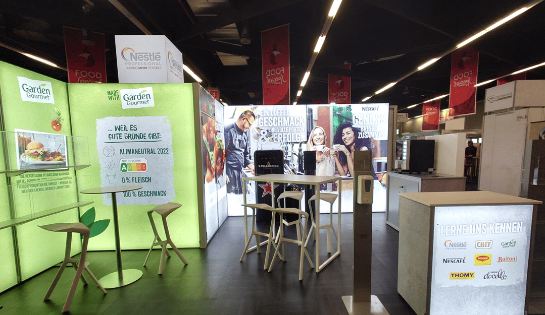 Nestlé Professional mit LUMIN8 Messestand @ FOODSpecial by INTERGASTRA 2023 LA_CONCEPT_GmbH_Köln wirmachenmesse