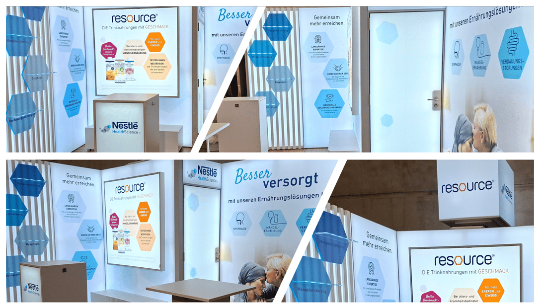 Nestle Nutrition @ Krebskongress Berlin 2026 Messestand LA_CONCEPT_GmbH LUMIN_kreativ