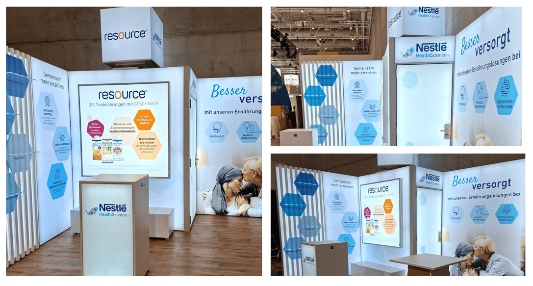 Nestle Nutrition @ Krebskongress Berlin 2026 Messestand LA_CONCEPT_GmbH_Köln LUMINkreativ
