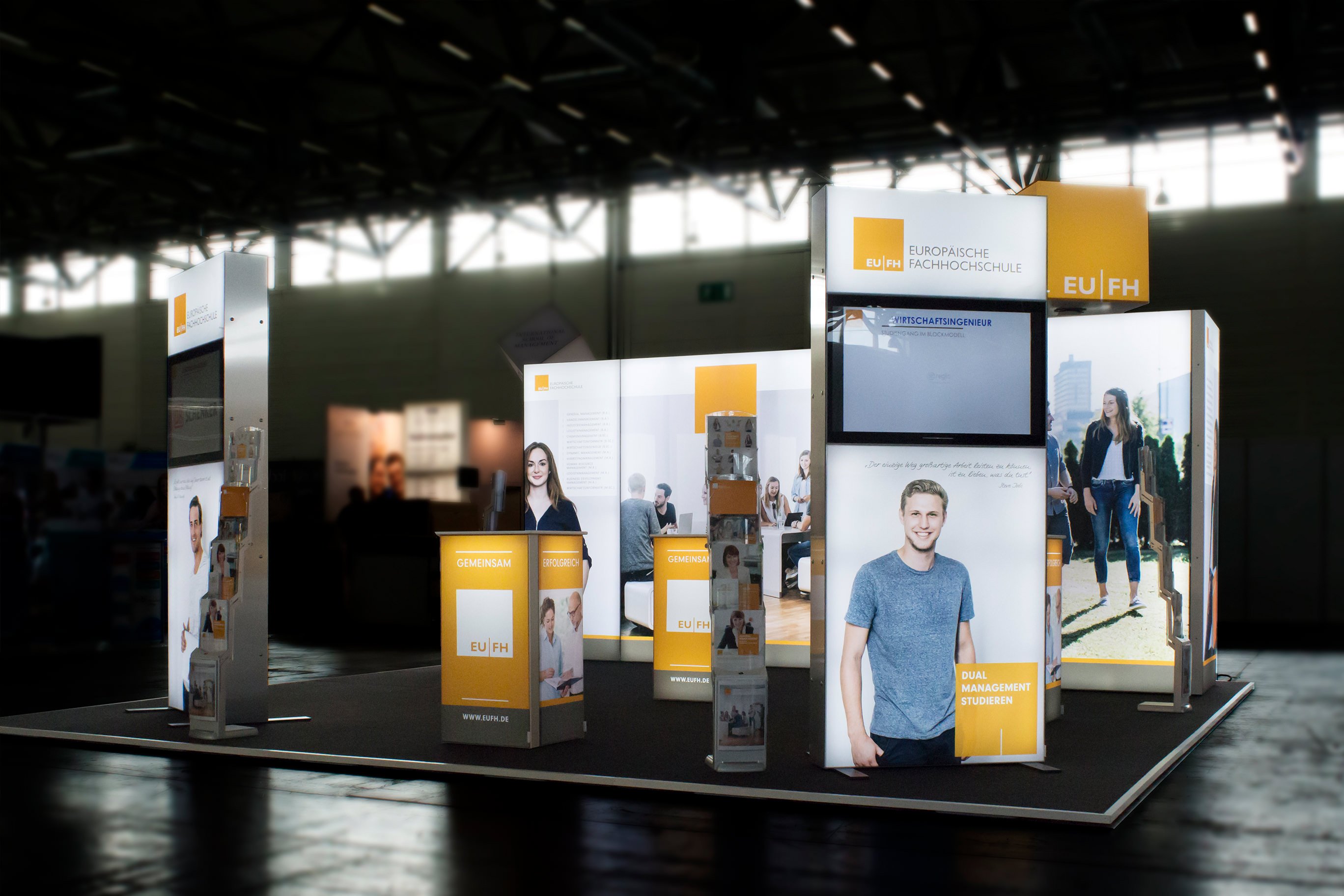 EU FH Europäische Fachhochschule Einstieg Köln Messestand