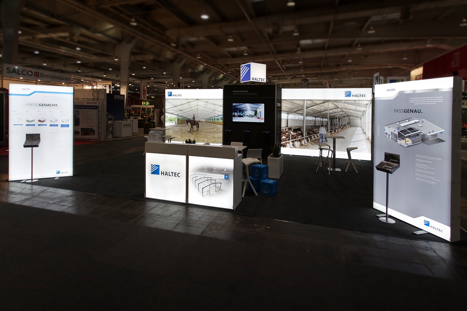 Haltec Hallensysteme GmbH Messestand