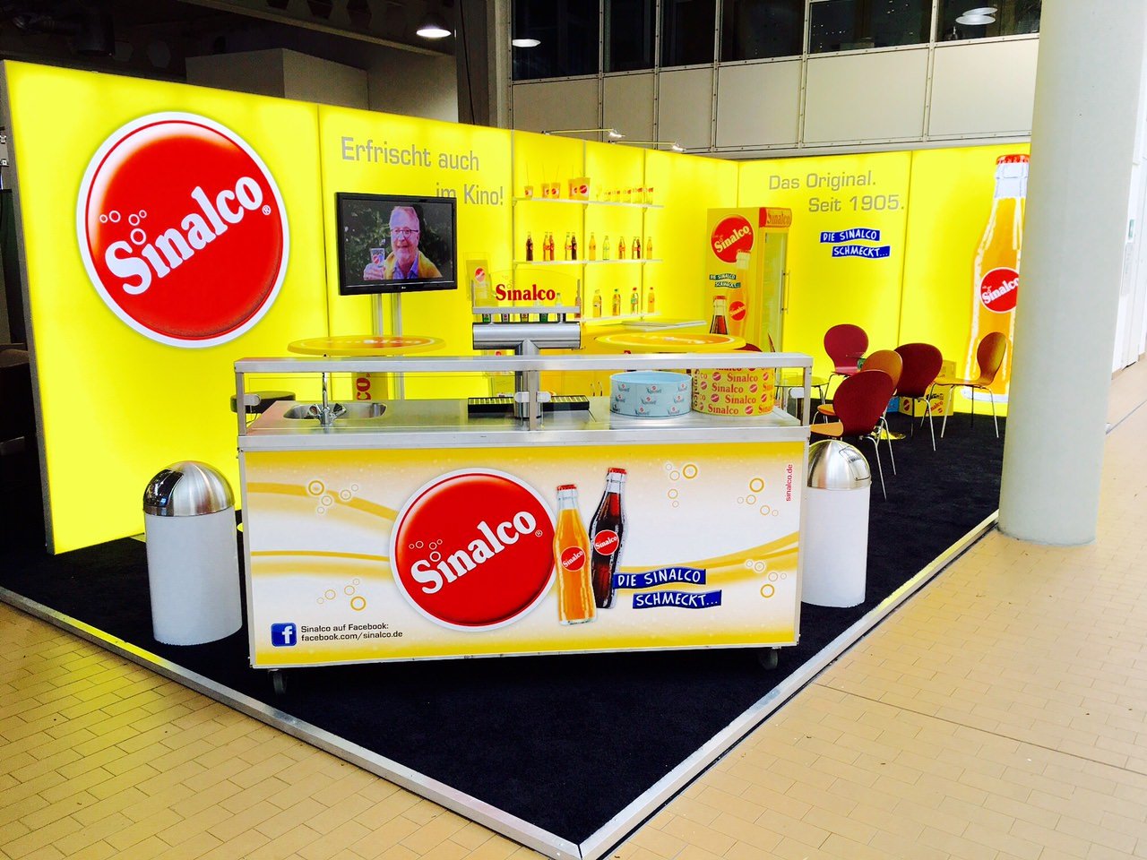 Sinalco Rheinfels Quelle Messestand