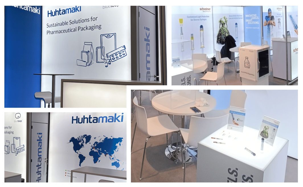 Schreiner Group & Huhtamaki @ CPHI_2025 LA-CONCEPT-GmbH-Köln LUMIN8_Messestand wirmachenmesse