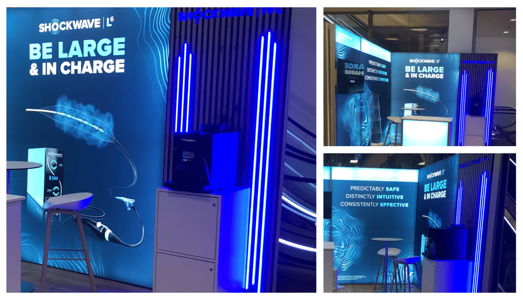 Shockwave Medical @ IROS Kongress Österreich Messestand LUMIN_Kreativ LA_CONCEPT_GmbH