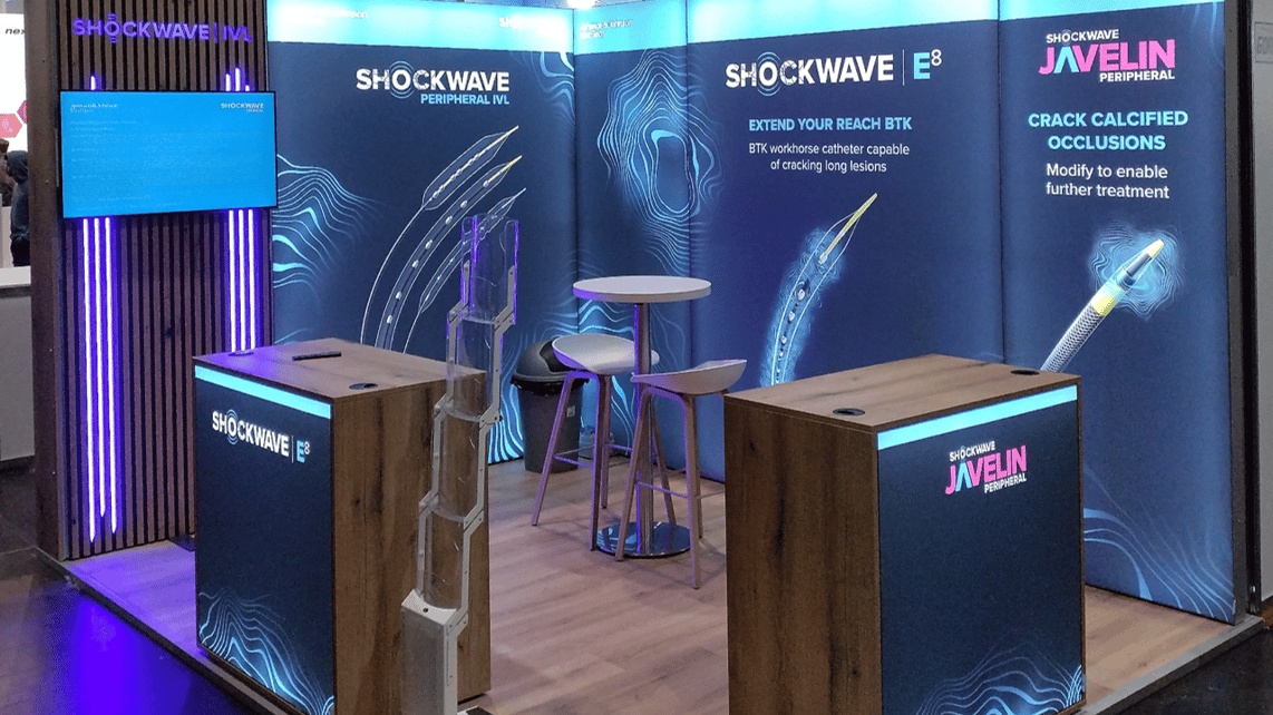 Shockwave Medical @ RöKo 2026 Messestände LUMIN_Kreativ LA_CONCEPT_GmbH Messestand_mieten