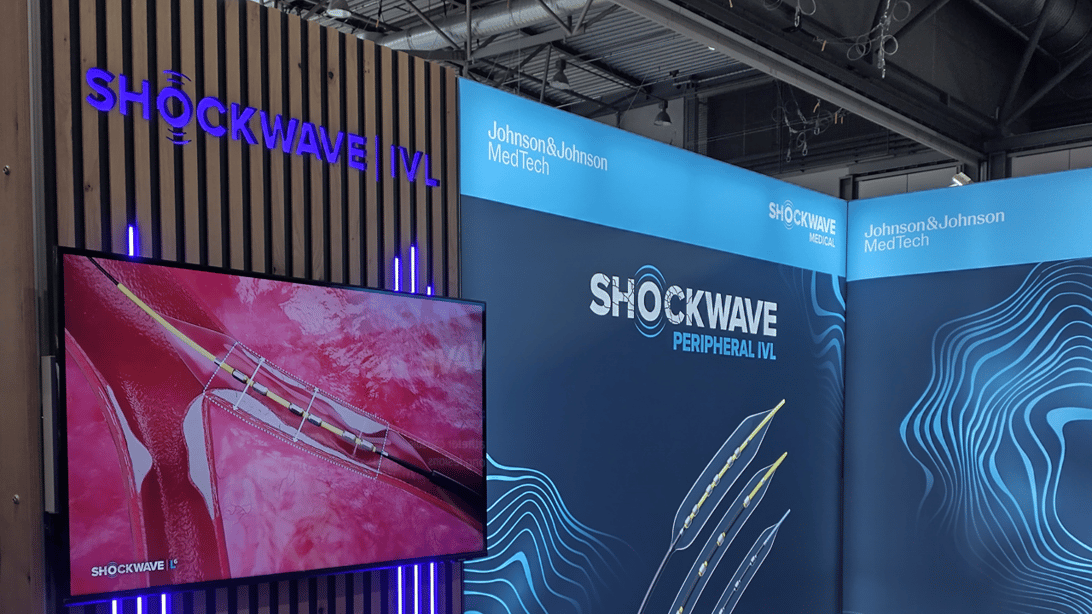 Shockwave Medical @ RöKo 2026 Messestand LUMIN_Kreativ LA_CONCEPT_GmbH Messestände_mieten