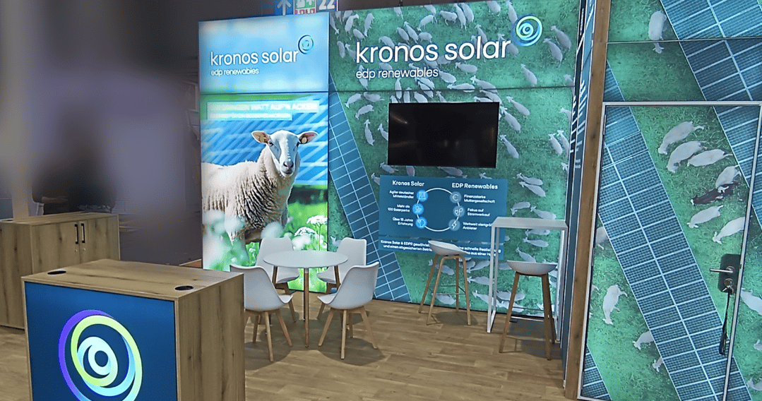 Unser Kunde Kronos_Solar_Projects_GmbH @ Agritechnica_2025 LA_CONCEPT Messestand LUMIN8