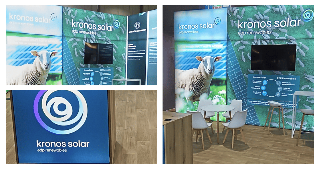 Unser Kunde Kronos_Solar_Projects_GmbH @ Agritechnica_2025 LA_CONCEPT_GmbH Messestand LUMIN8