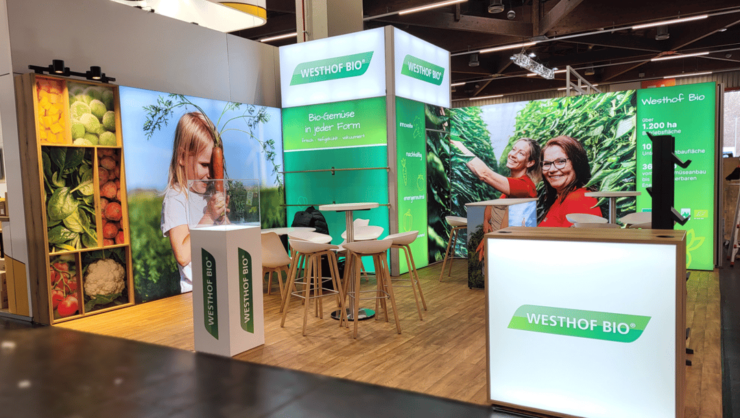 Westhof Bio-Gemüse GmbH & Co. KG Messestand @ BIOFACH 2025 LA_CONCEPT_GmbH_Köln wirmachenmesse-1