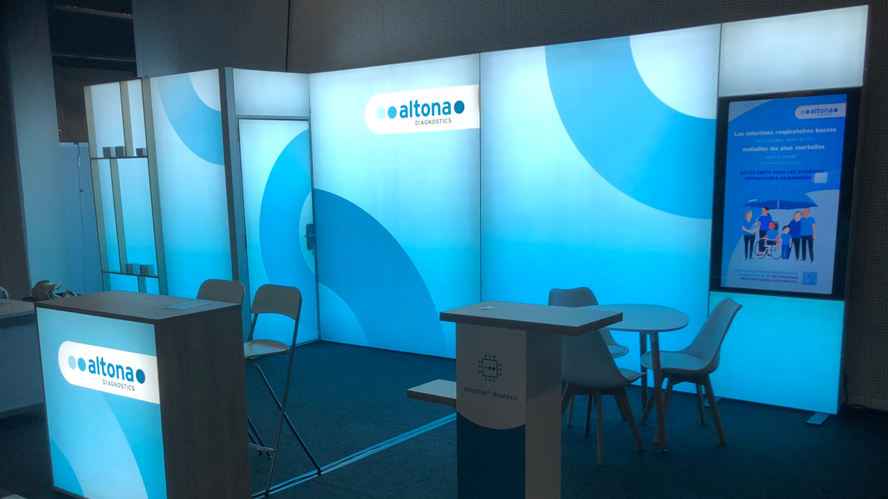 altona Diagnostics GmbH @ RICAI 2024 in Paris Messestand LA_CONCEPT_GmbH LUMIN8