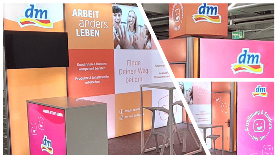 dm-drogerie markt LUMIN8 Messestand @ Einstieg Karlsruhe LA-CONCEPT-GmbH