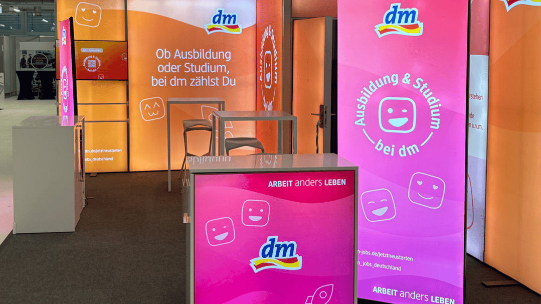 dm-drogerie markt mit LUMIN8 Messestand @ vocatium München 2026 LA-CONCEPT-GmbH-Köln Messestände