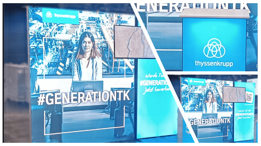 thyssenkrupp AG mit LUMIN6_Messestand @ Absolventenkongress_Köln_2025 LA-CONCEPT-GmbH