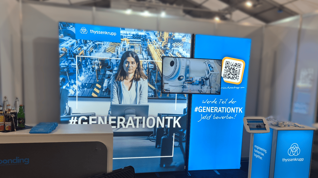 thyssenkrupp AG mit LUMIN6_Messestand @ Bonding 2024 in Aachen LA_CONCEPT_GmbH_Köln