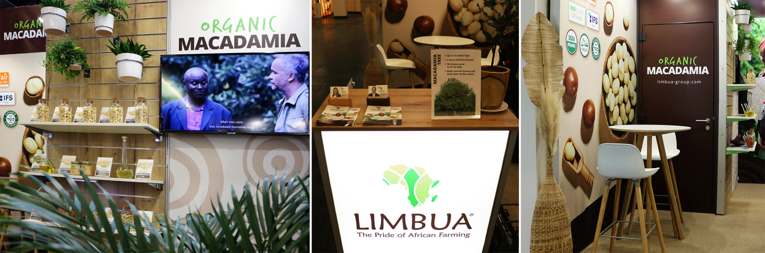 Der modulare Messestand von Limbua auf der Anuga