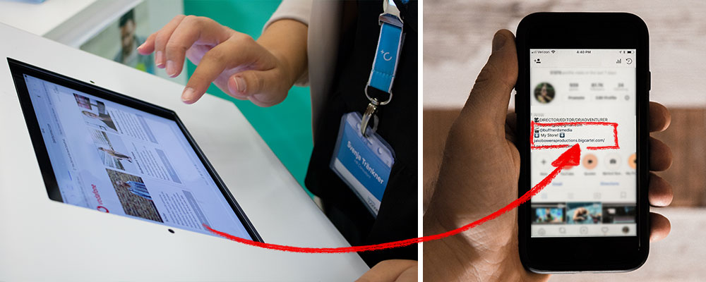 Stützen Sie Ihre Instagram-Präsenz mit Landingpages auf denen Interessierte mehr erfahren können