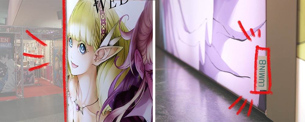 Einfacher Grafikwechsel am Messestand