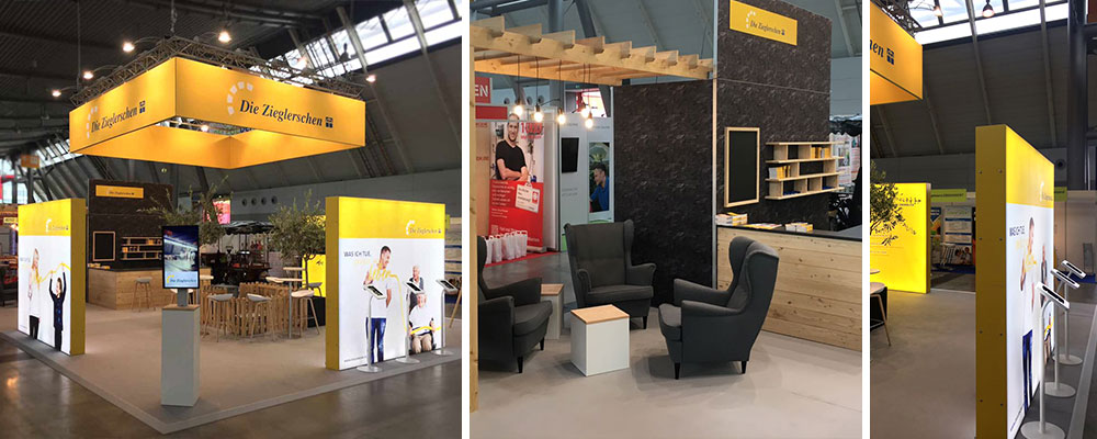 Die Zieglerschen auf der Pflege Plus 2018 mit LUMIN und konventionellem Messebau