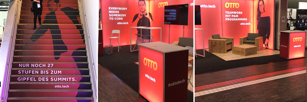 OTTOs LED-Messestand beim ITCS