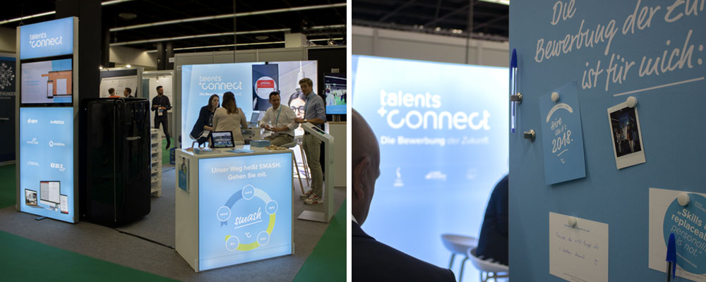 Besuchermagnet am Messestand - Das Sensape und TV Modul für interaktive Inhalte