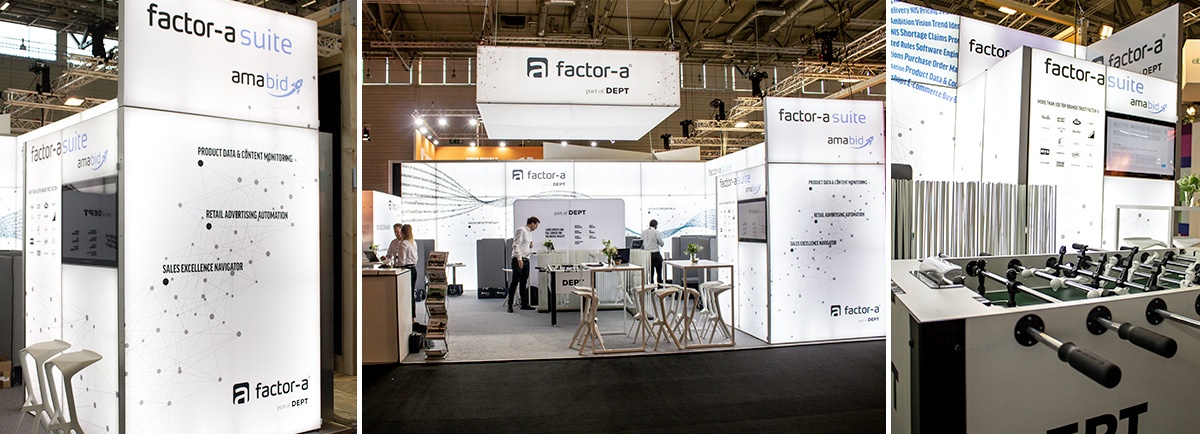 LED Messestand von factor-a auf der dmexco