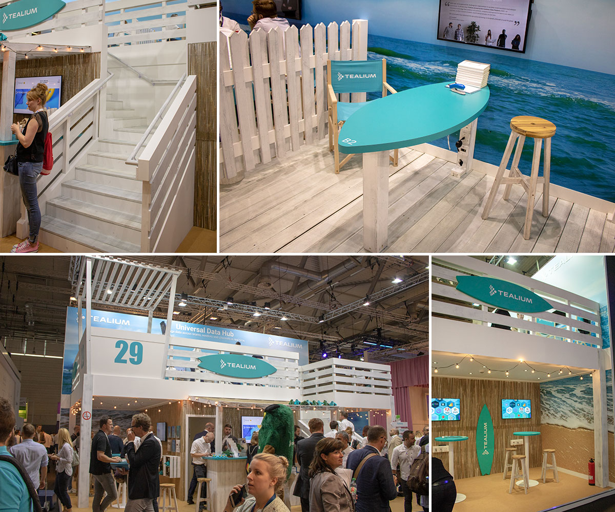 Gemütlicher und trotzdem digitaler Messestand