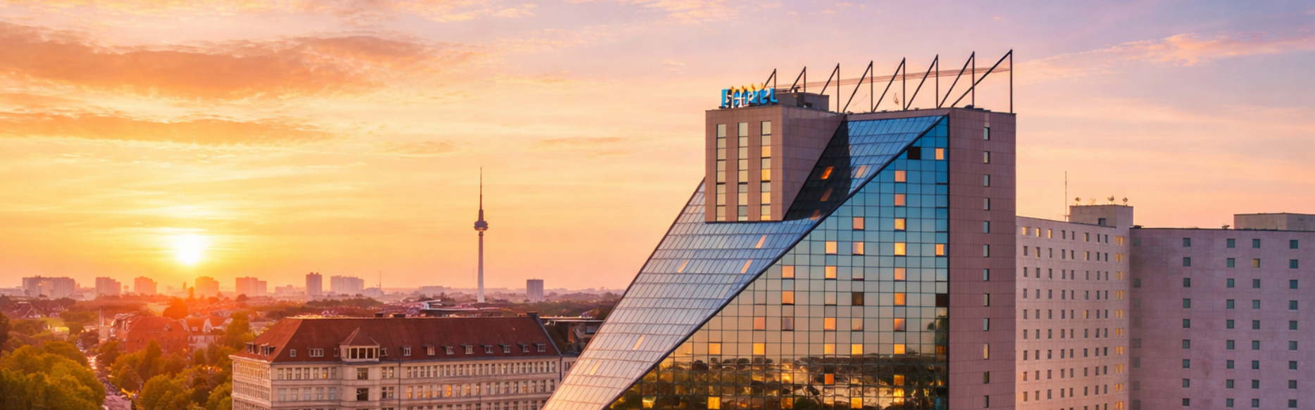 ECC Berlin an einem Frühlingsmorgen