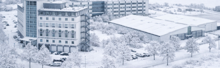GLOBANA Messe- & Conference Center in Leipzig im Schnee