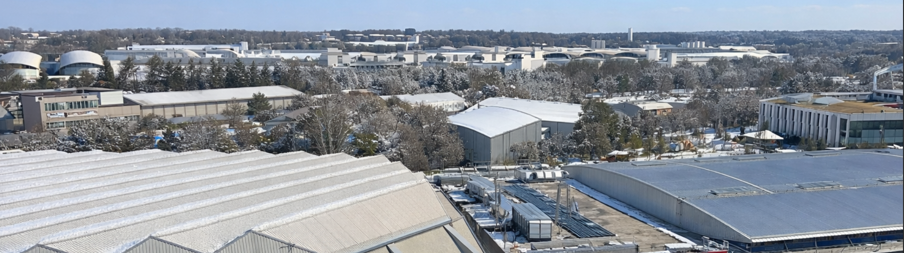 Hanns-Martin-Schleyer-Halle in Stuttgart an einem Wintertag Hanns-Martin-Schleyer-Halle in Stuttgart an einem Wintertag
