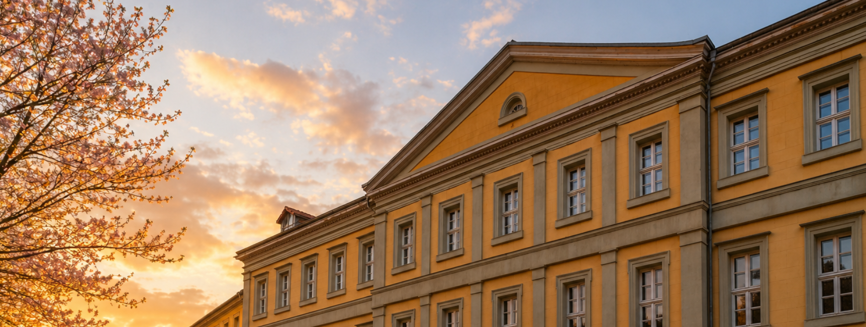 Kaisersaal in Erfurt an einem Frühlingsmorgen